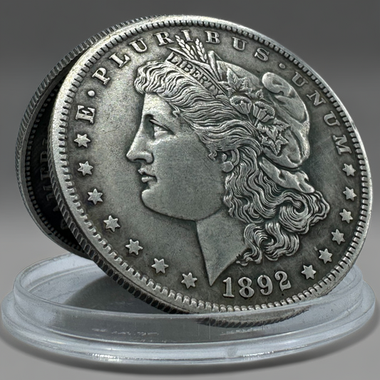 1892 Morgan Dollar Replica Coin Set – 10pcs Historical Coin Collection
