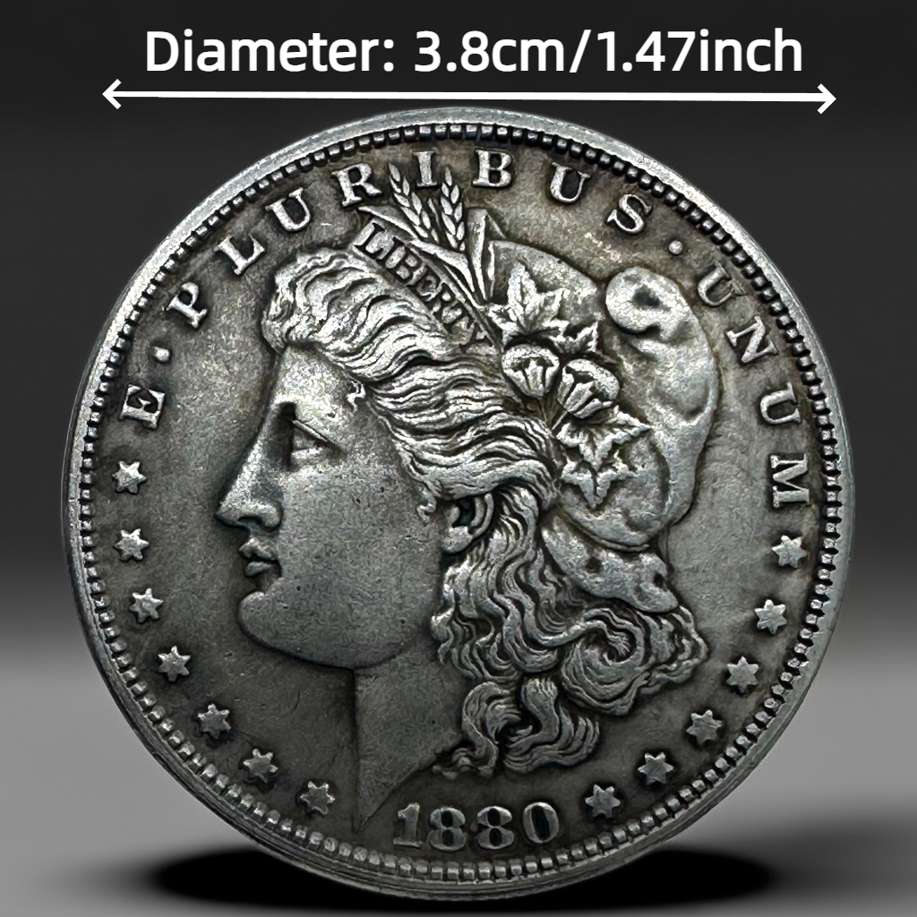 1880 Morgan Dollar Replica Coin Set – 10pcs Iron Collection