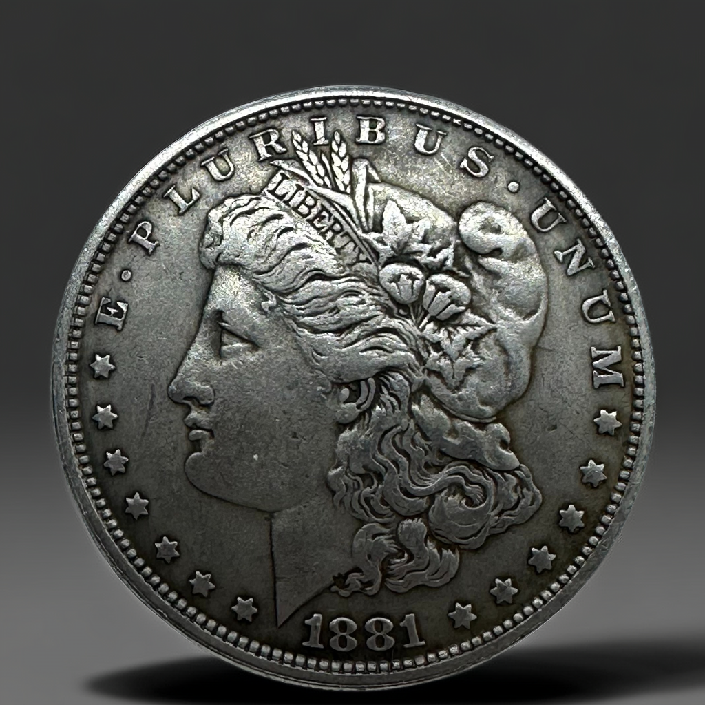 1881 Morgan Dollar Replica Coin Set – 10pcs Iron Collection