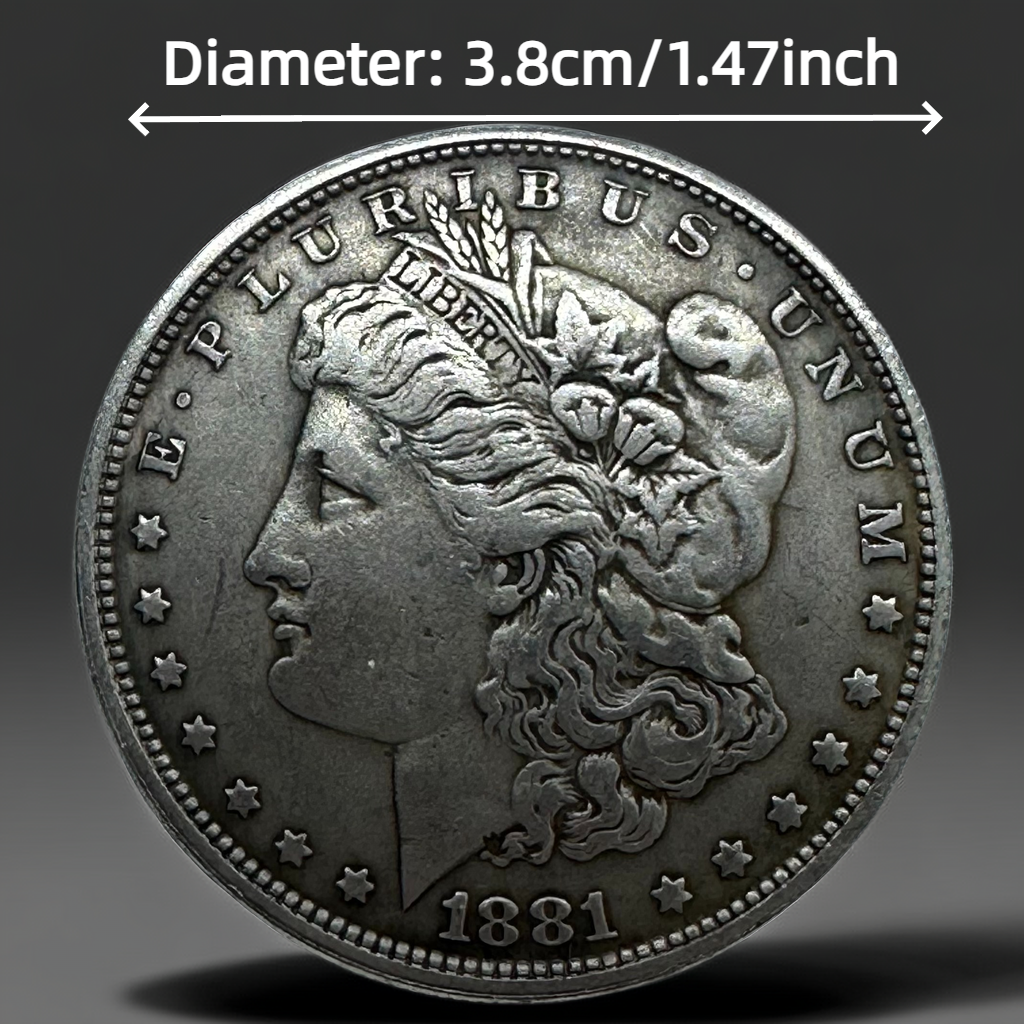 1881 Morgan Dollar Replica Coin Set – 10pcs Iron Collection