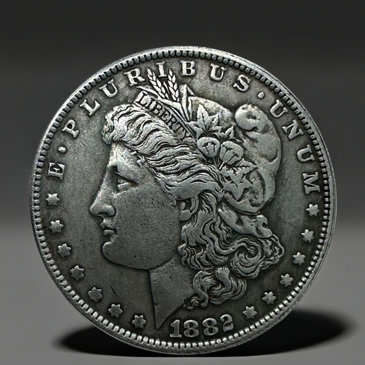 1882 Morgan Dollar Replica Coin Set – 10pcs Iron Collection