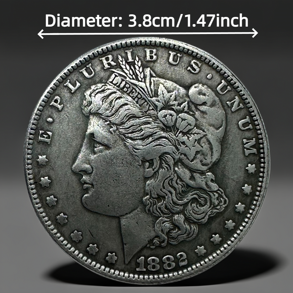1882 Morgan Dollar Replica Coin Set – 10pcs Iron Collection