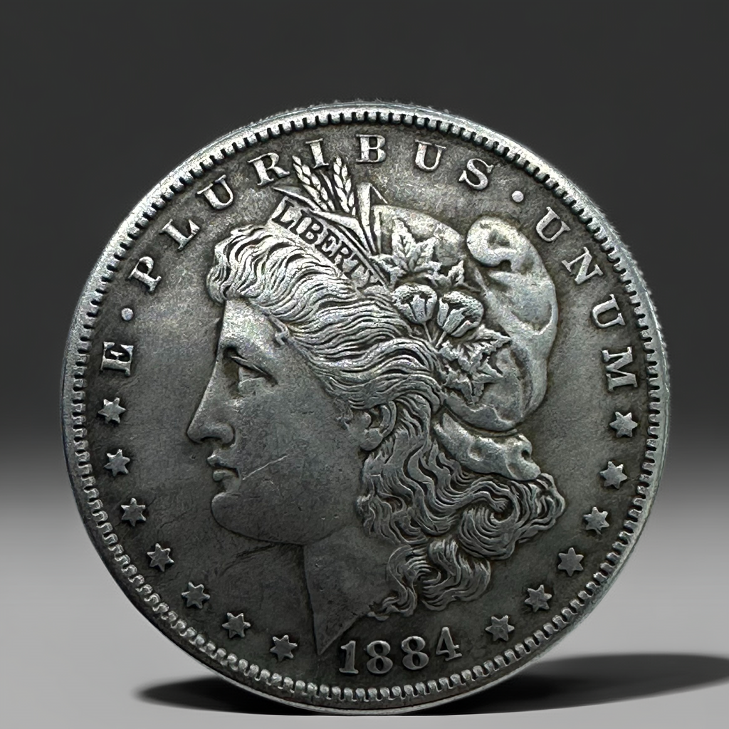 1884 Morgan Dollar Replica Coin Set – 10pcs Iron Collectible Coins