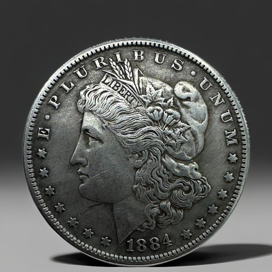 1884 Morgan Dollar Replica Coin Set – 10pcs Iron Collectible Coins