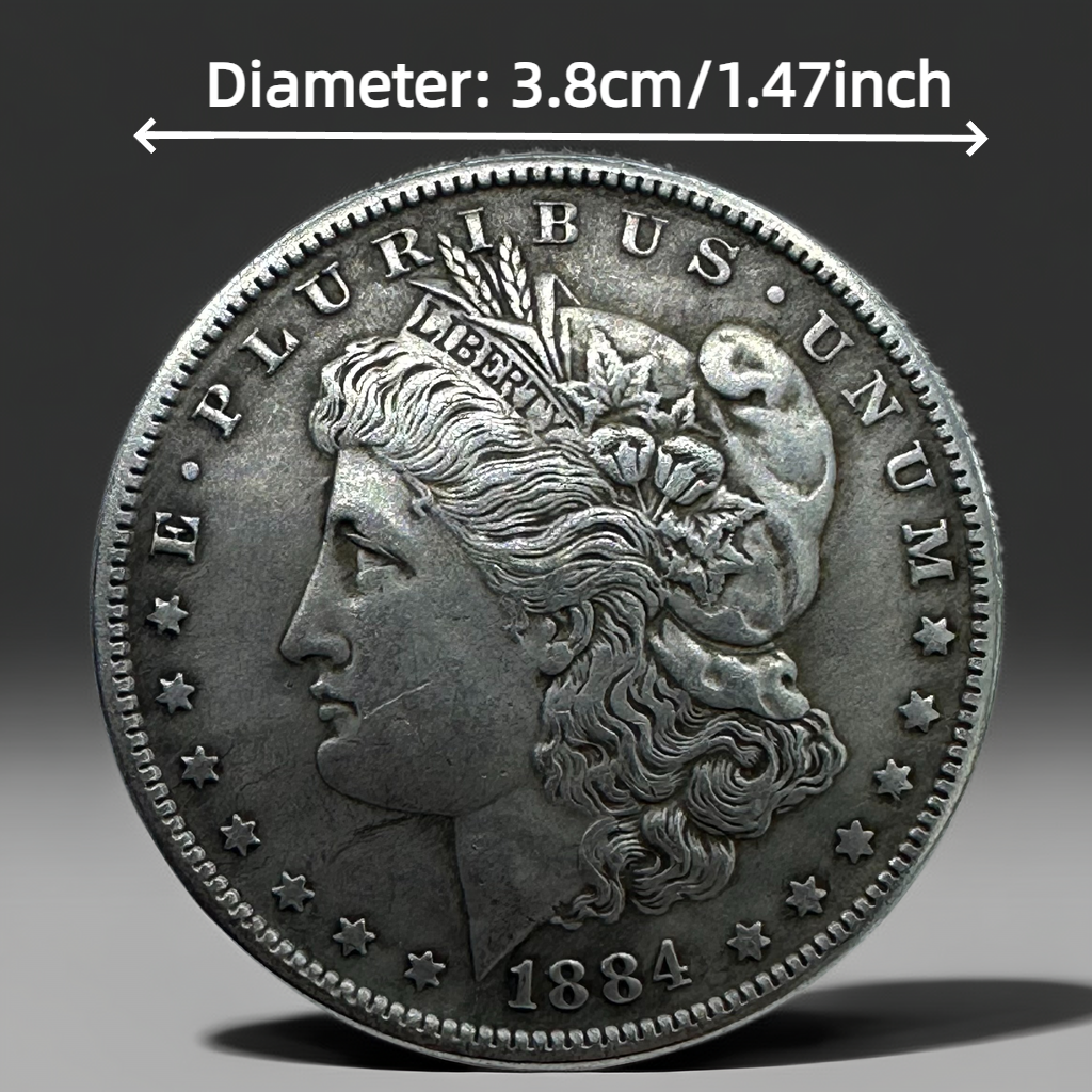 1884 Morgan Dollar Replica Coin Set – 10pcs Iron Collectible Coins
