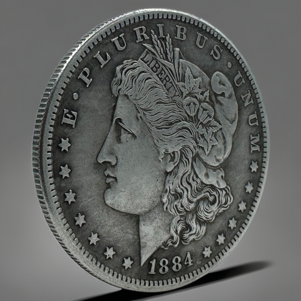 1884 Morgan Dollar Replica Coin Set – 10pcs Iron Collectible Coins