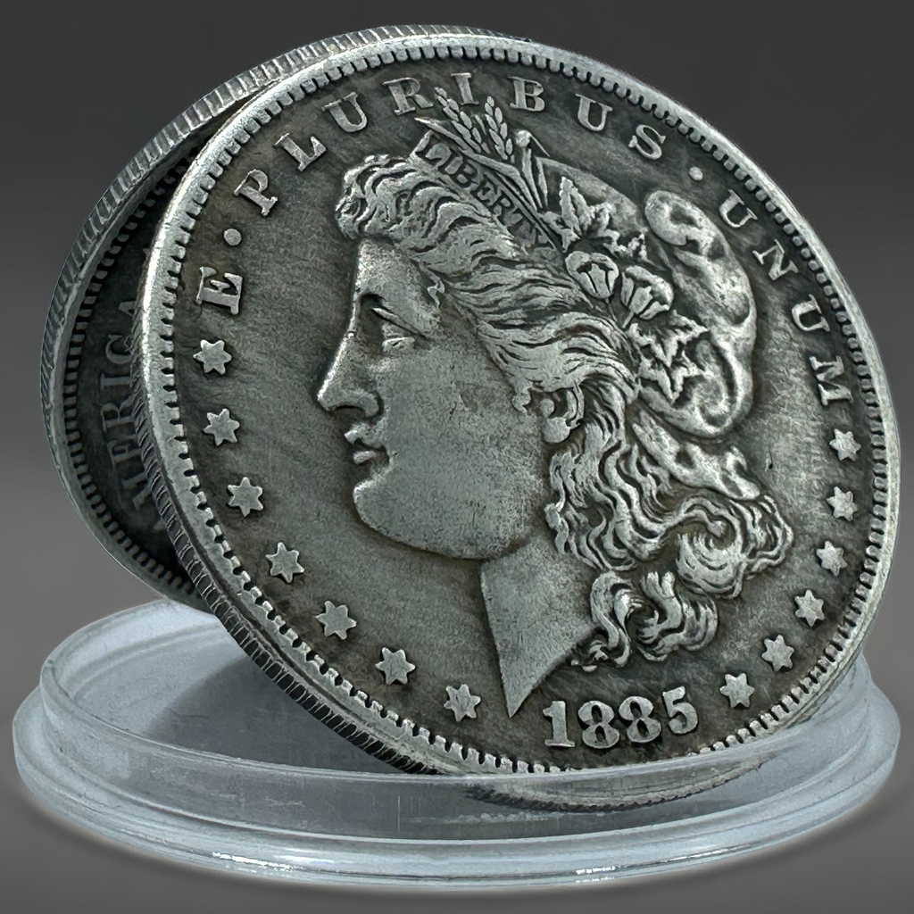 1885 Morgan Dollar Replica Coin Set – 10pcs Iron Collectible Coins