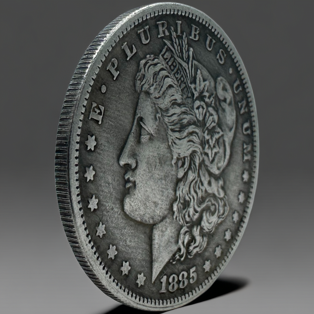 1885 Morgan Dollar Replica Coin Set – 10pcs Iron Collectible Coins