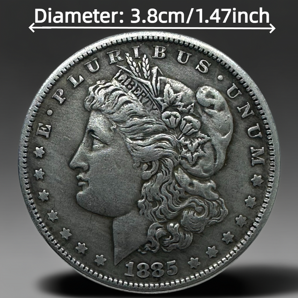 1885 Morgan Dollar Replica Coin Set – 10pcs Iron Collectible Coins