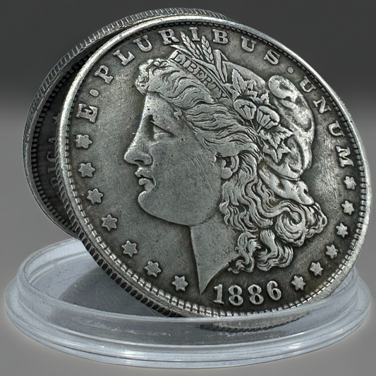 1886 Morgan Dollar Replica Coin Set – 10pcs Historical Collectible Coins