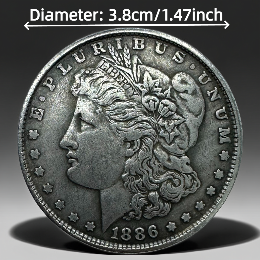 1886 Morgan Dollar Replica Coin Set – 10pcs Historical Collectible Coins