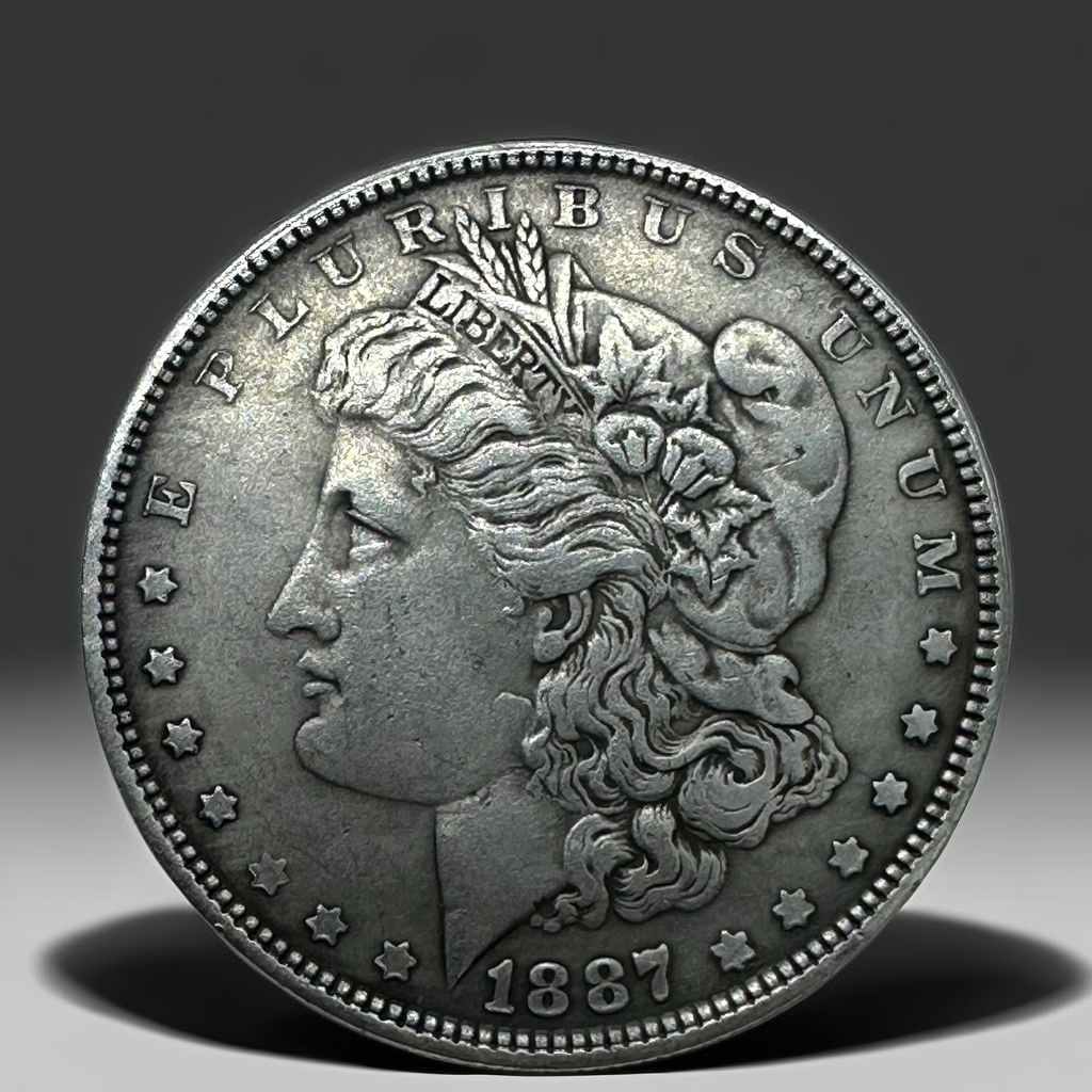 1887 Morgan Dollar Replica Coin Set – 10-Piece Antique Finish Collection