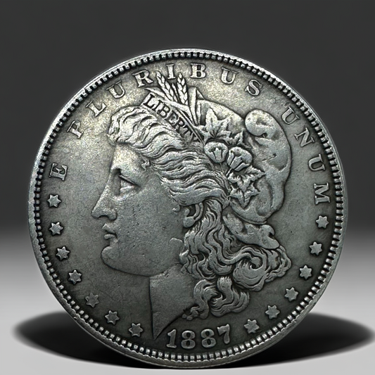 1887 Morgan Dollar Replica Coin Set – 10-Piece Antique Finish Collection