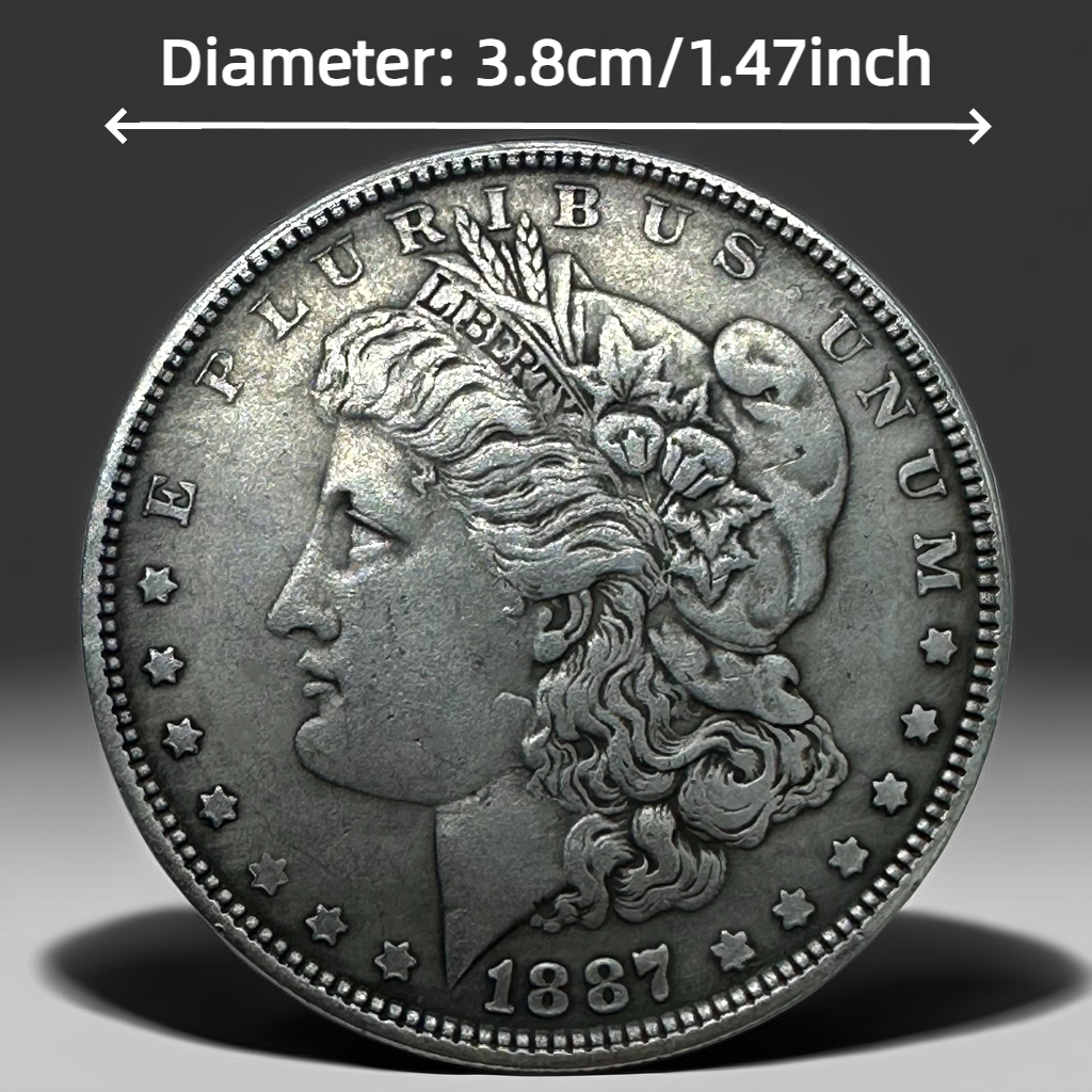 1887 Morgan Dollar Replica Coin Set – 10-Piece Antique Finish Collection