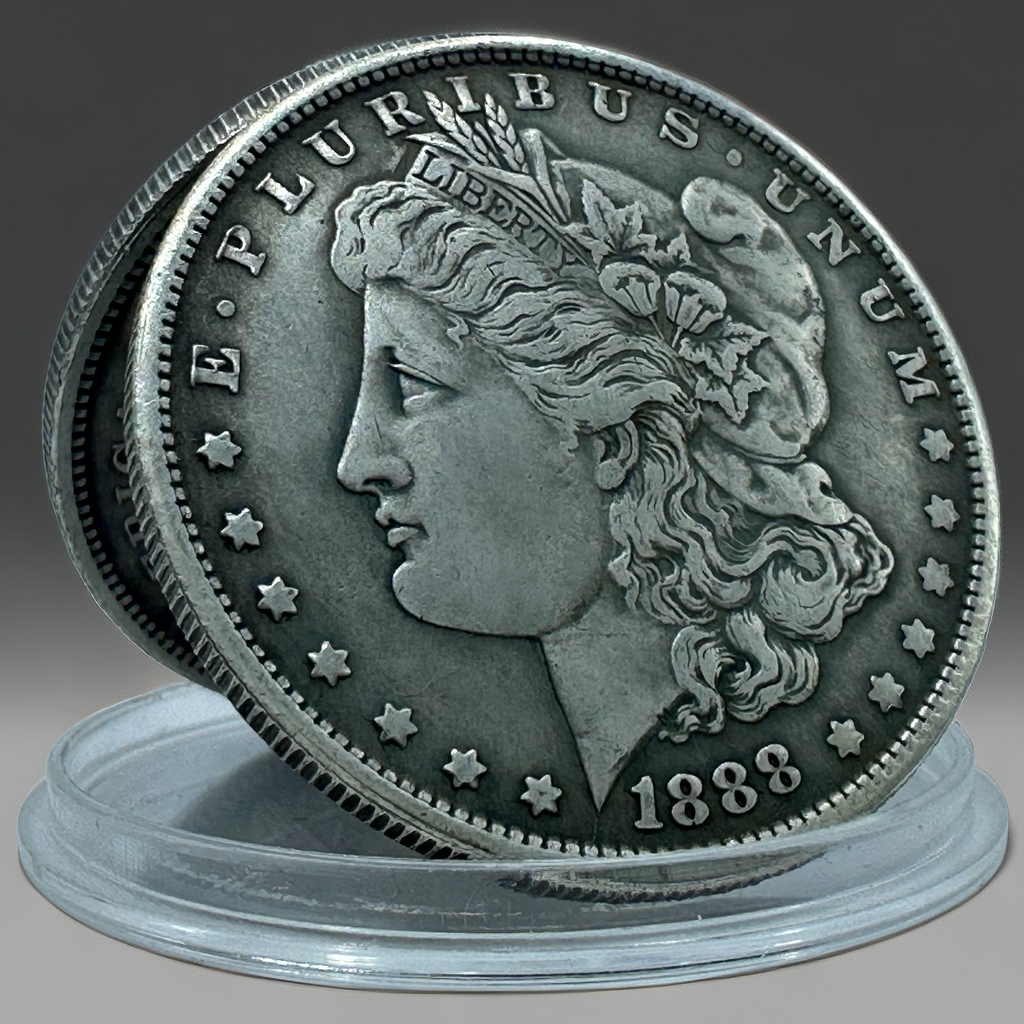 1888 Morgan Dollar Replica Coin Set – 10pcs Historical Souvenir Collection