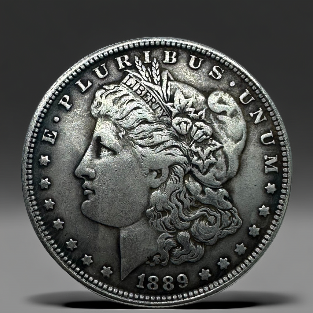 1889 Morgan Dollar Replica Coin Set – 10-Piece Historical Souvenir Collection