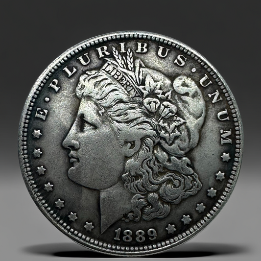 1889 Morgan Dollar Replica Coin Set – 10-Piece Historical Souvenir Collection