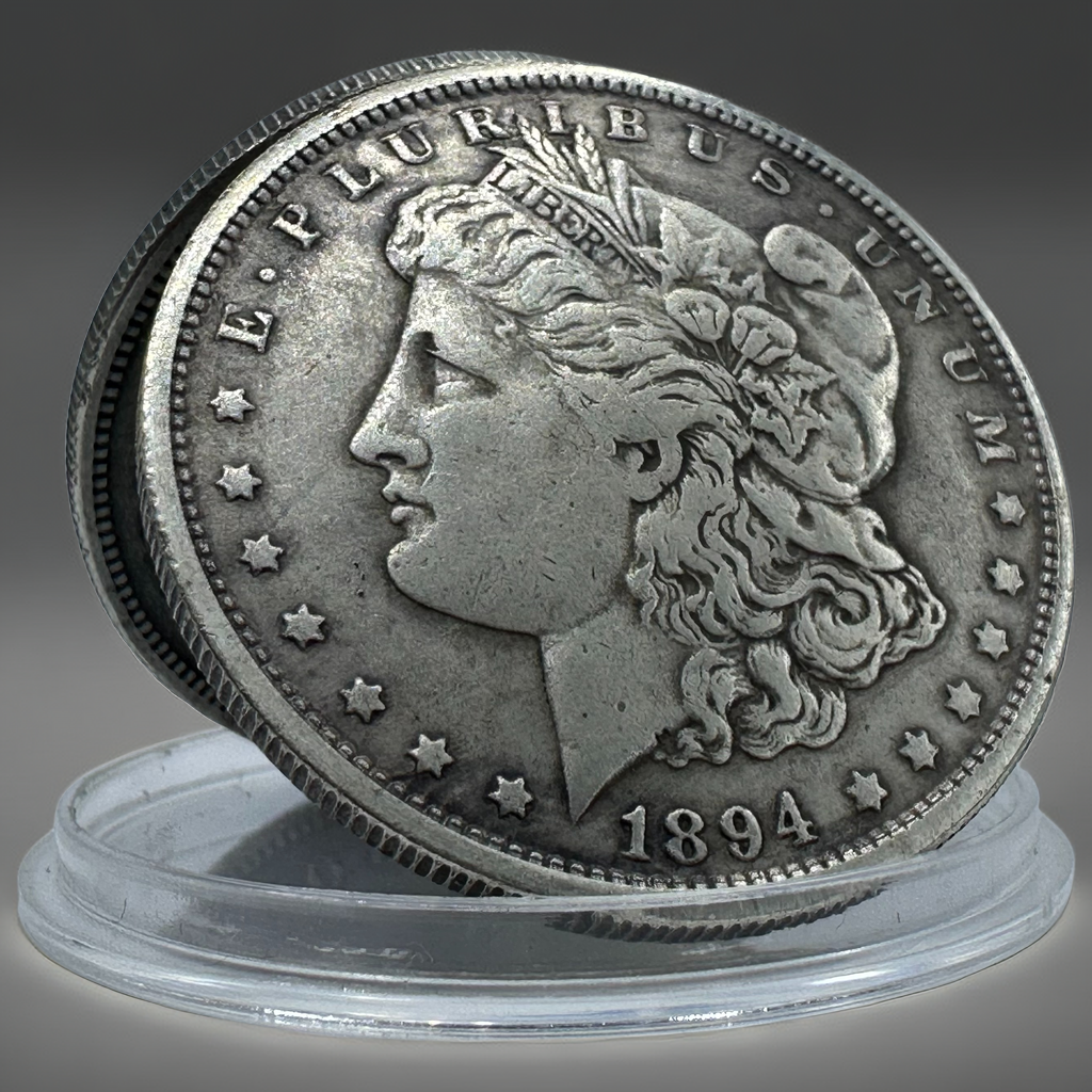 1894 Morgan Dollar Replica Coin Set | 10-Piece Vintage Collection