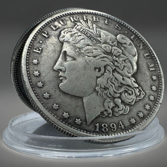 1894 Morgan Dollar Replica Coin Set | 10-Piece Vintage Collection
