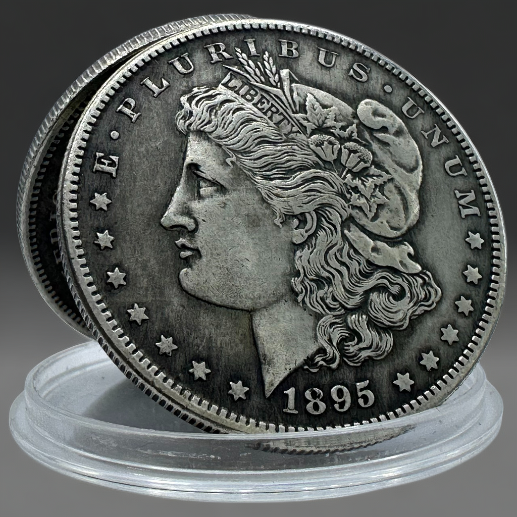 1895 Morgan Dollar Replica Coin Set – 10pcs Vintage Collectible Replicas