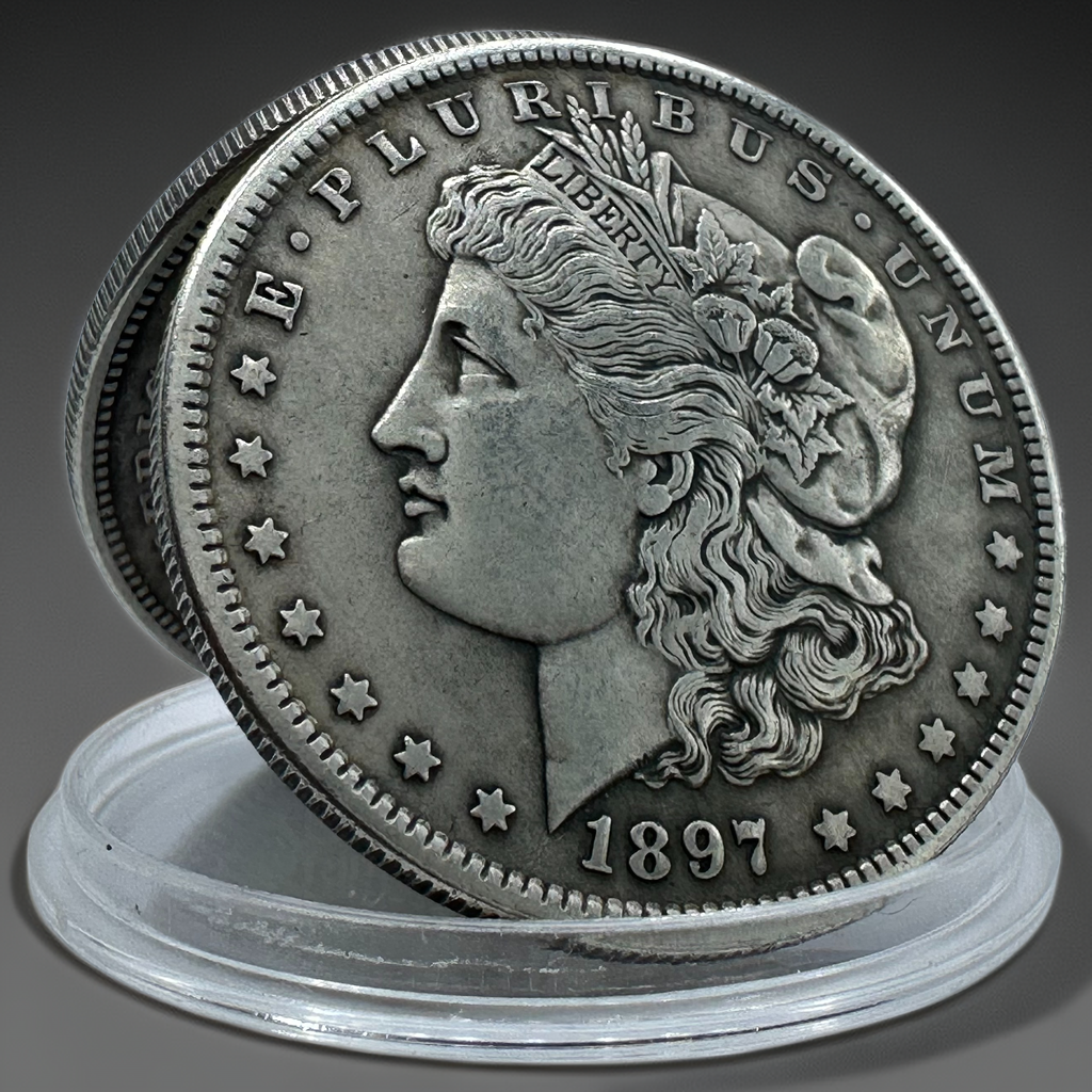 1897 Morgan Dollar Replica Coin Set – 10-Piece Iron Collectible Set