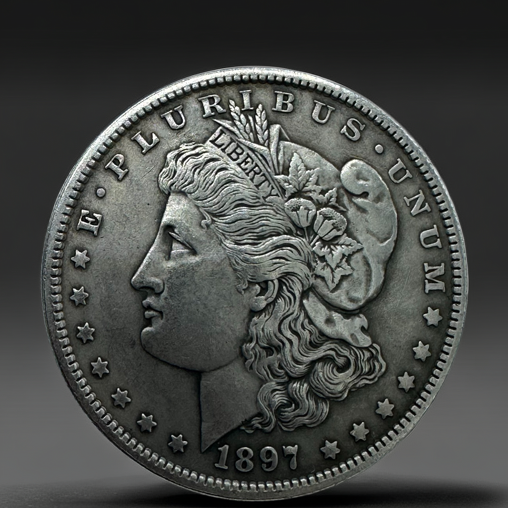 1897 Morgan Dollar Replica Coin Set – 10-Piece Iron Collectible Set