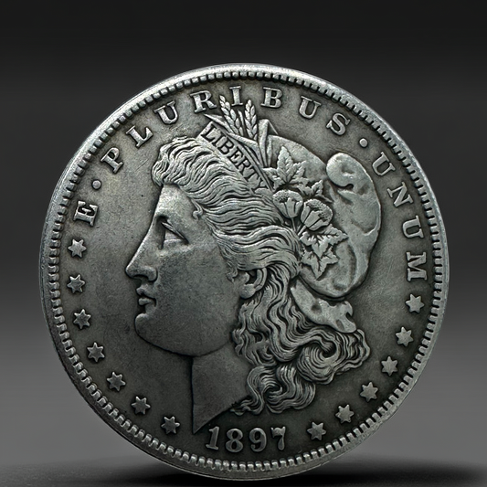 1897 Morgan Dollar Replica Coin Set – 10-Piece Iron Collectible Set