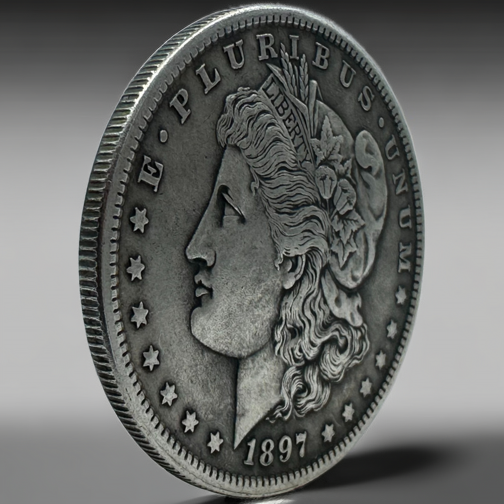 1897 Morgan Dollar Replica Coin Set – 10-Piece Iron Collectible Set