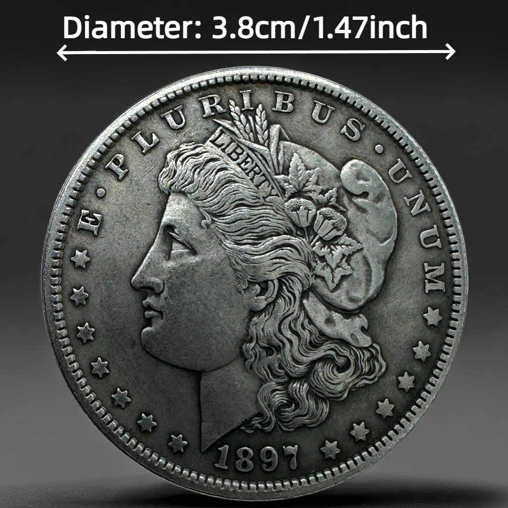 1897 Morgan Dollar Replica Coin Set – 10-Piece Iron Collectible Set