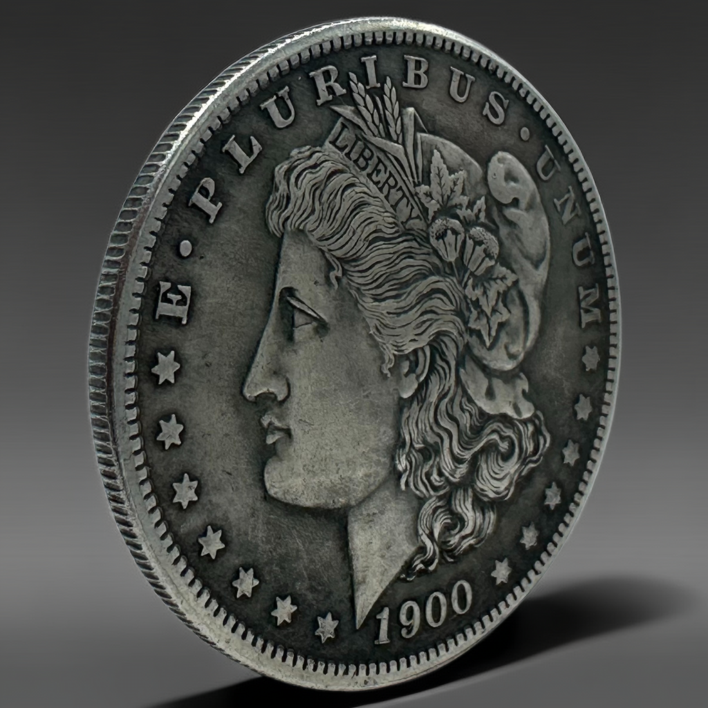 1900 Morgan Dollar Replica Coin Set – 10pcs Vintage Historical Coin Collection
