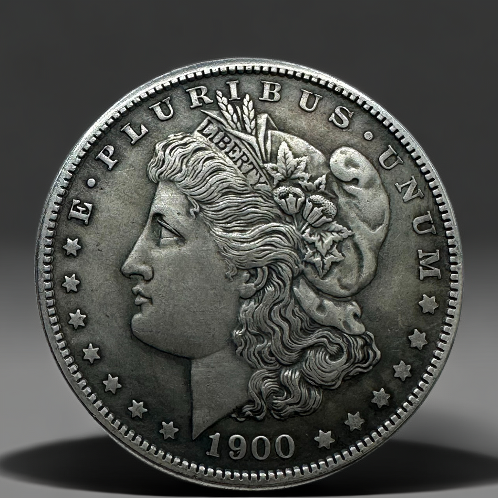 1900 Morgan Dollar Replica Coin Set – 10pcs Vintage Historical Coin Collection