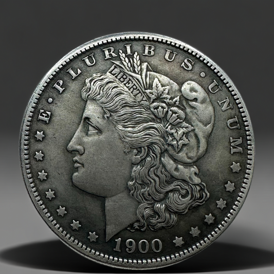 1900 Morgan Dollar Replica Coin Set – 10pcs Vintage Historical Coin Collection