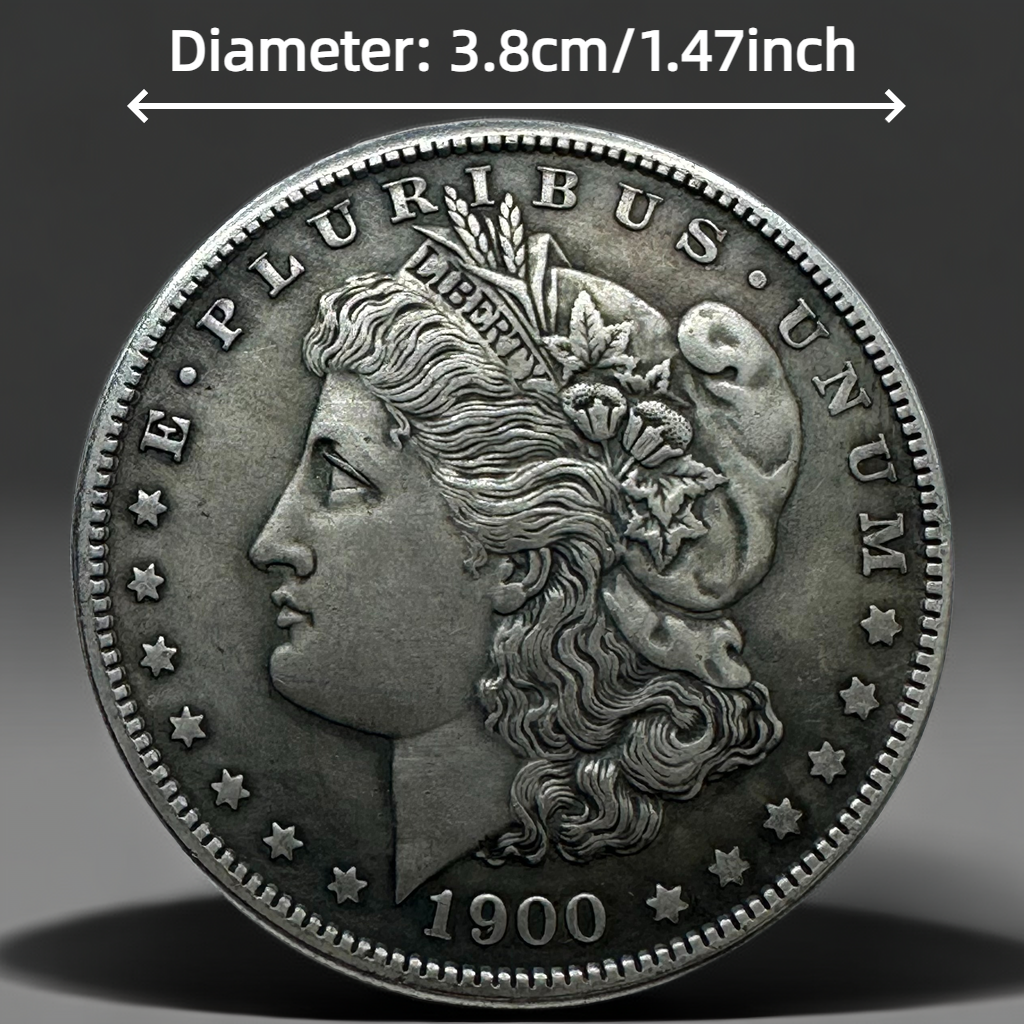 1900 Morgan Dollar Replica Coin Set – 10pcs Vintage Historical Coin Collection