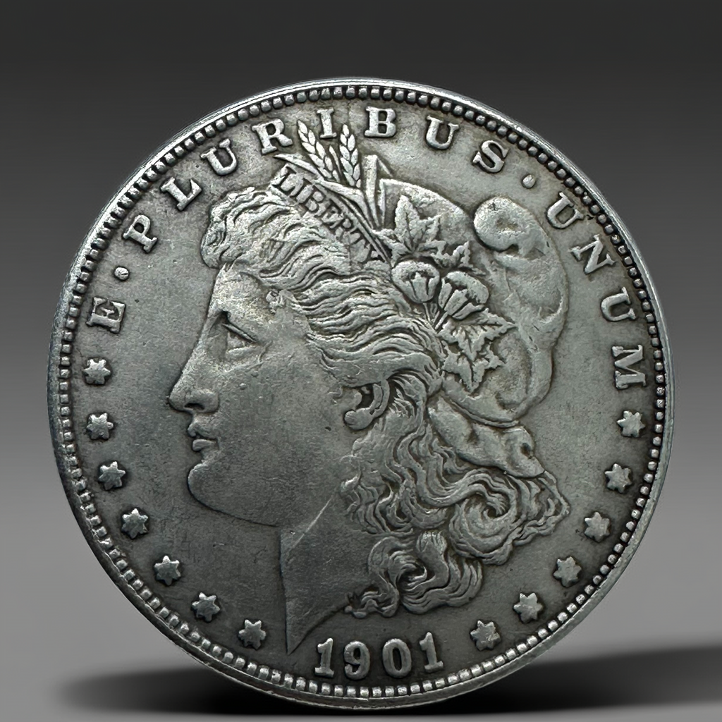 1901 Morgan Dollar Replica Coin Set – 10pcs Vintage Historical Collectible