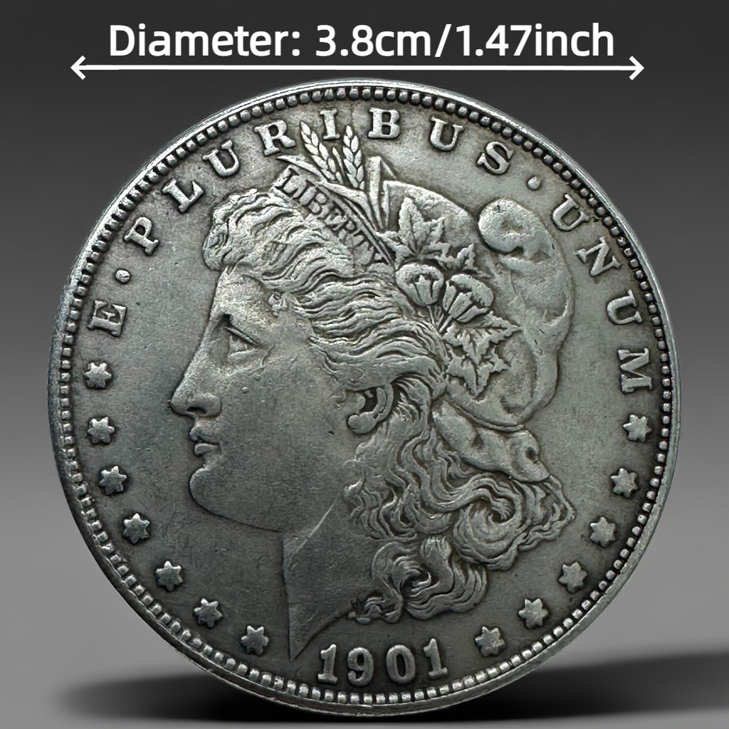 1901 Morgan Dollar Replica Coin Set – 10pcs Vintage Historical Collectible