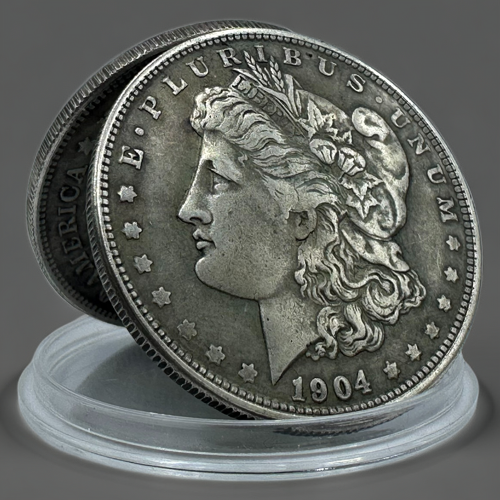 1904 Morgan Dollar Replica Coin Set – 10-Piece Collectible Collection