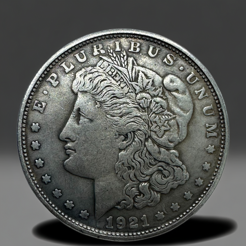 1921 Morgan Dollar Replica Coin Set – 10-Piece Collectible Historical Coins
