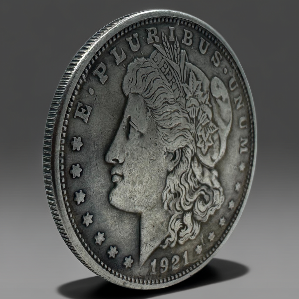 1921 Morgan Dollar Replica Coin Set – 10-Piece Collectible Historical Coins