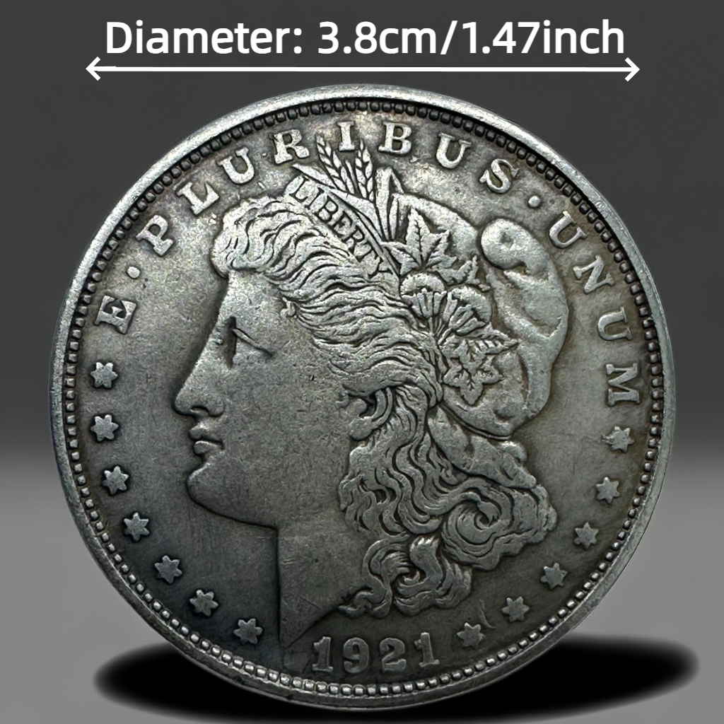 1921 Morgan Dollar Replica Coin Set – 10-Piece Collectible Historical Coins