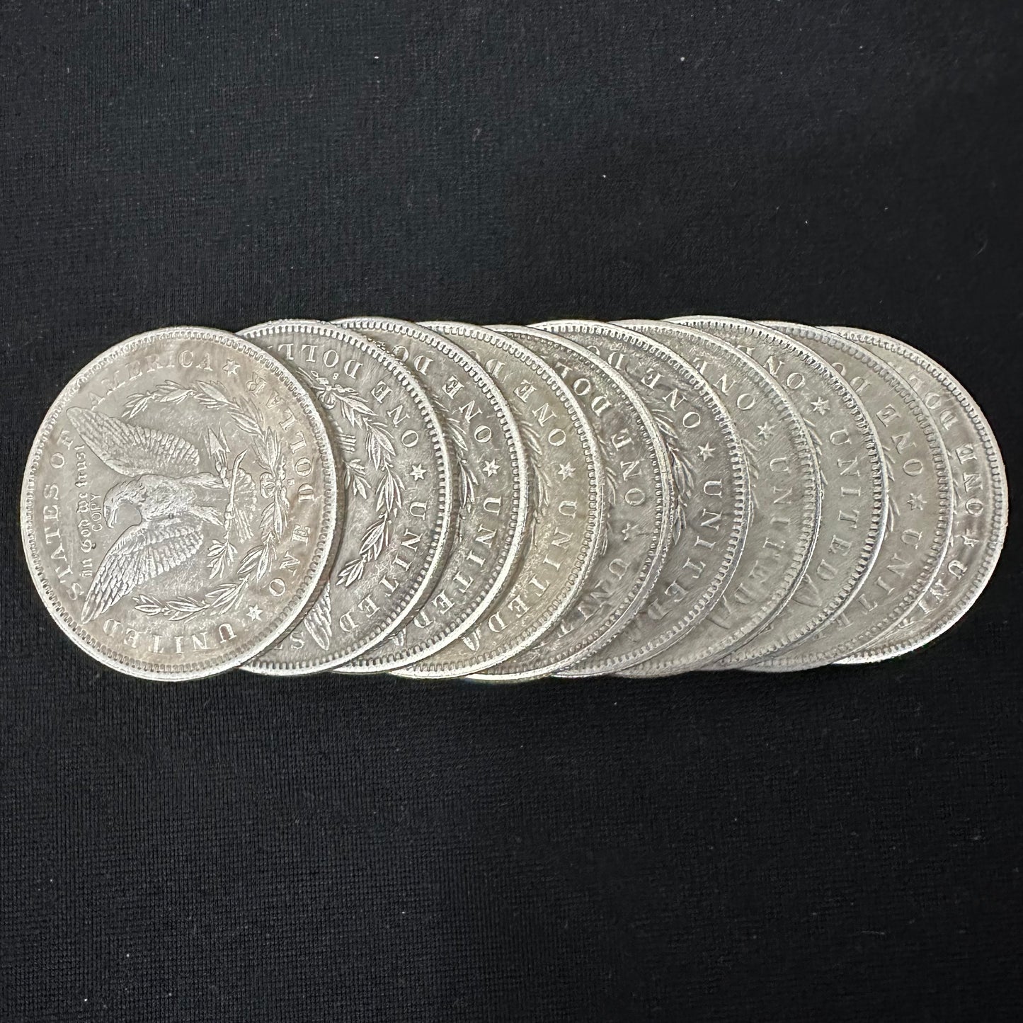 1878-1887 Morgan Dollar Replica Coin Set – 10pcs Collection