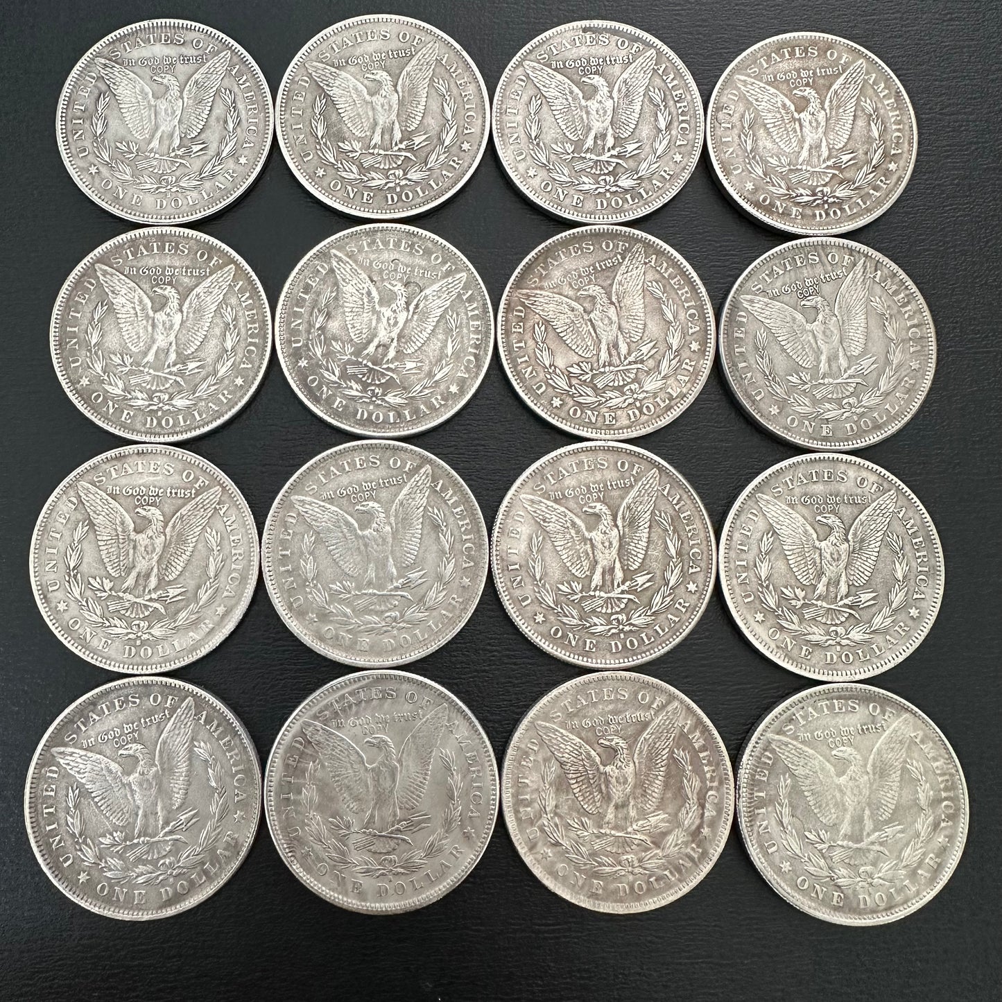 1878-1893 Morgan Dollar Replica Coin Set – 16pcs Collection