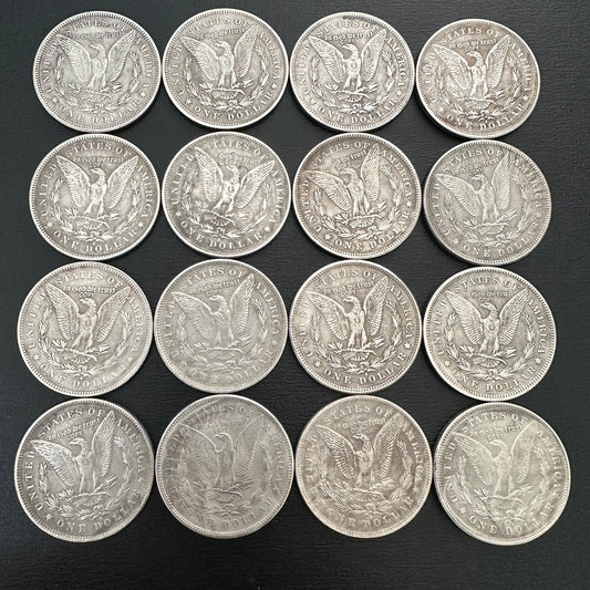 1878-1893 Morgan Dollar Replica Coin Set – 16pcs Collection