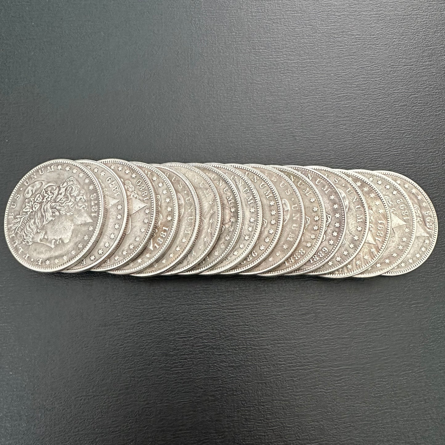 1878-1893 Morgan Dollar Replica Coin Set – 16pcs Collection