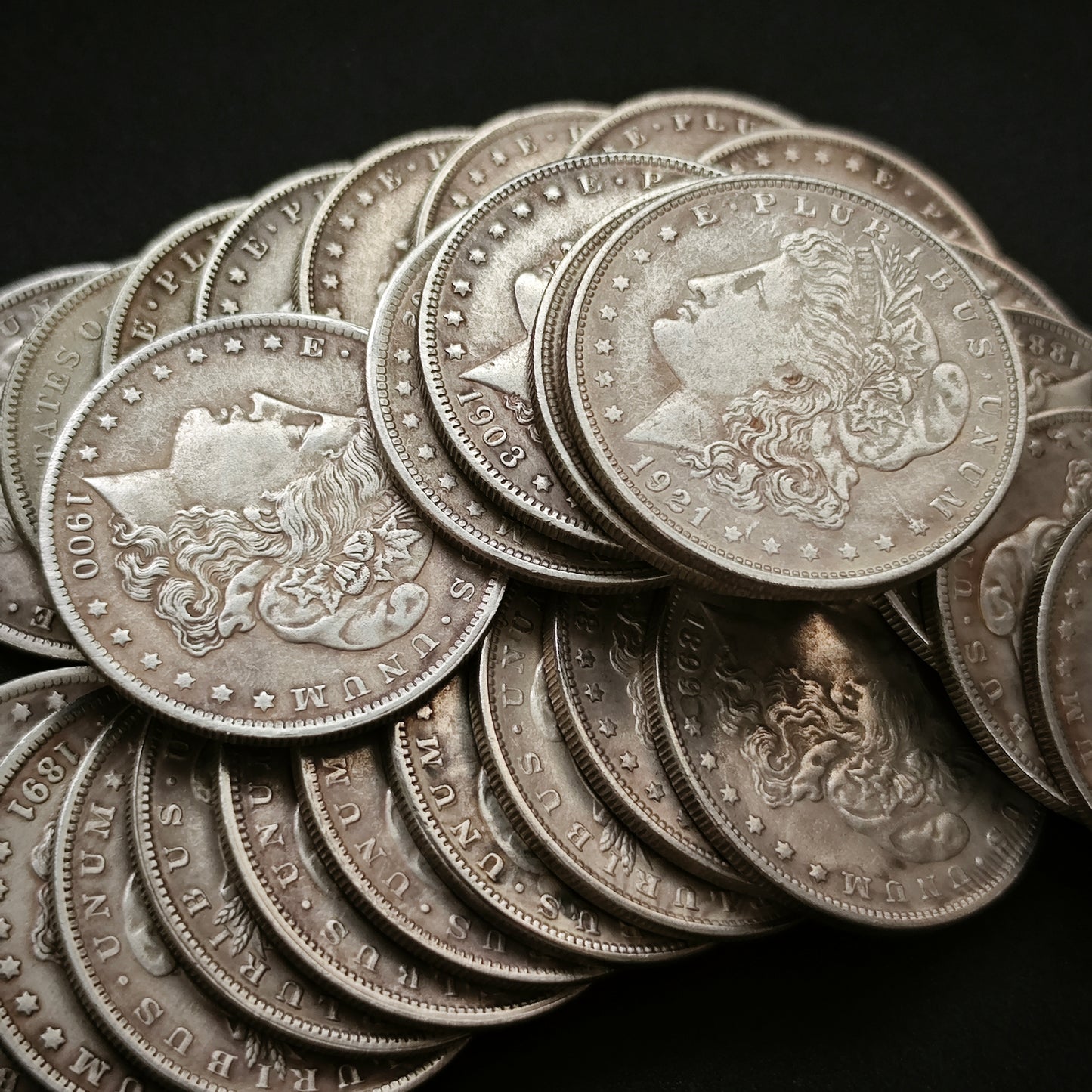 1878-1921 Morgan Dollar Replica Coin Set – 28pcs Complete Collection