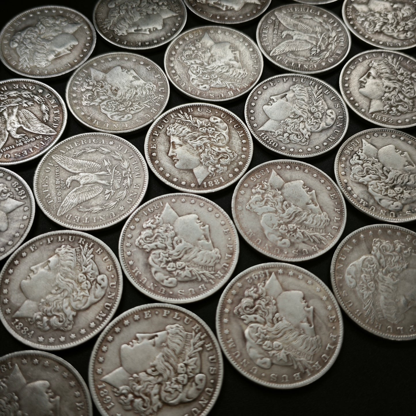 1878-1921 Morgan Dollar Replica Coin Set – 28pcs Complete Collection